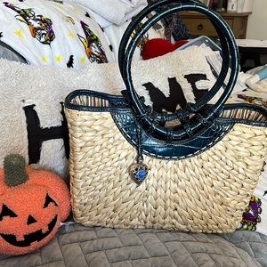 Brighton straw purse